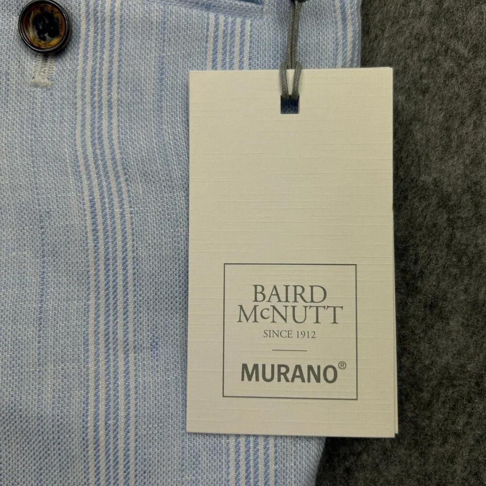 Murano Baird McNutt Alex Slim Fit Linen Pants Men's Size 29 X 30 Light Blue NWT